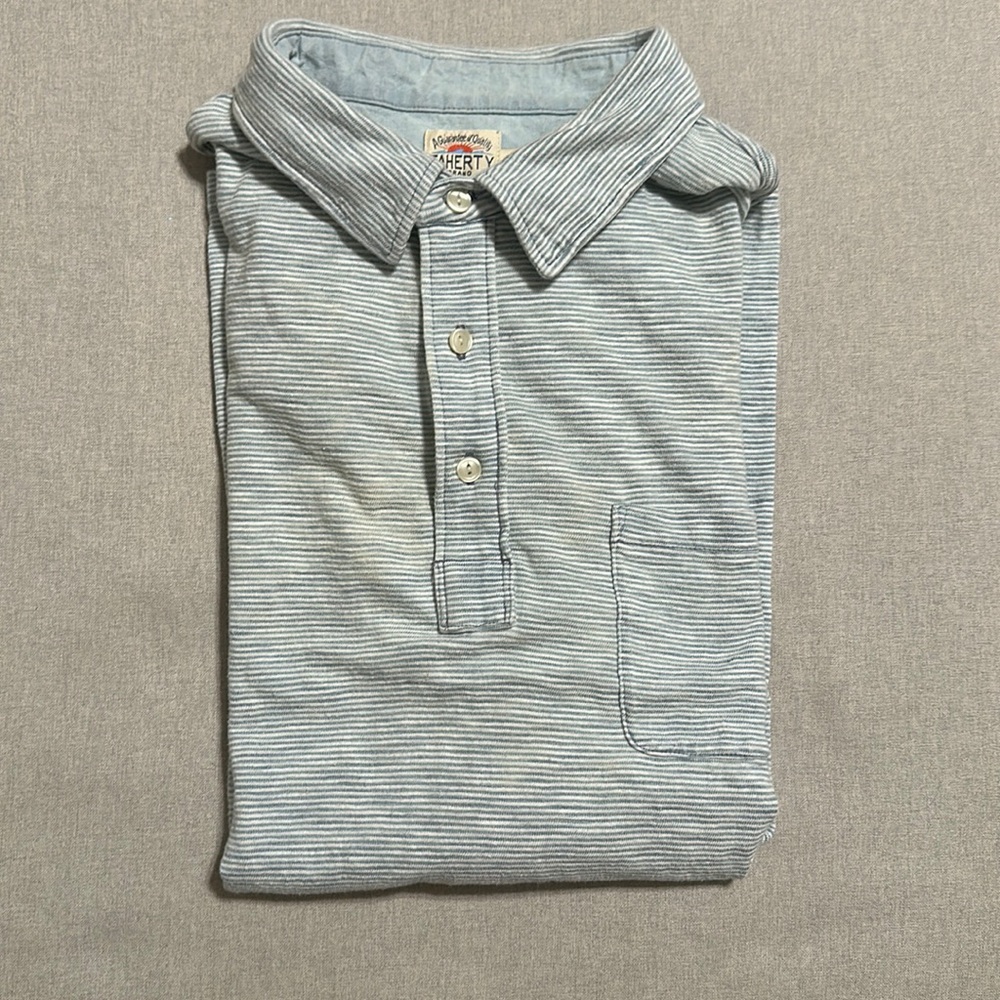 Faherty polo shirt w/ front pocket